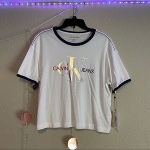 Calvin Klein Jeans | Tops | Calvin Klein Americana Monogram Logo Tshirt 